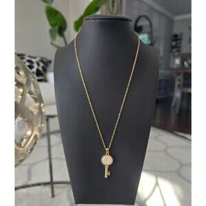 💘 Pick 3 For $15 Stainless Steel Gold Pearlized Rhinestone Key New